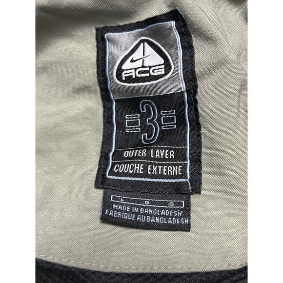 Nike ACG Jacket Clima-Fit Max Outer Layer 3 Ski Vented Y2K Mens Large Beige Tan - Picture 4 of 7